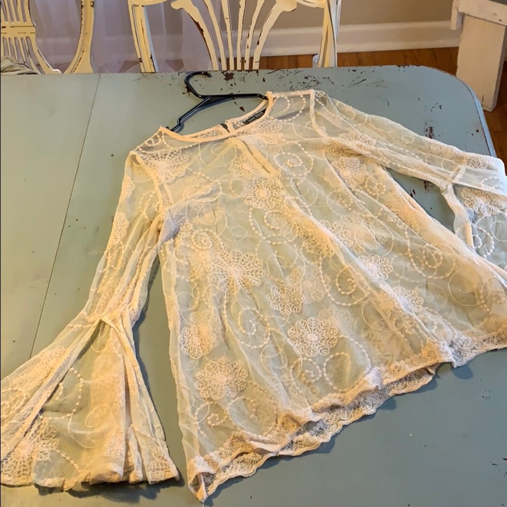 Beautiful lace festival cover up